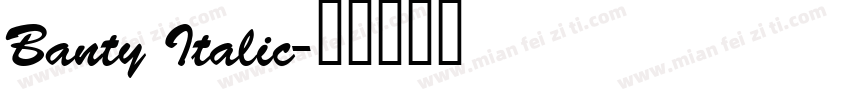 Banty Italic字体转换
